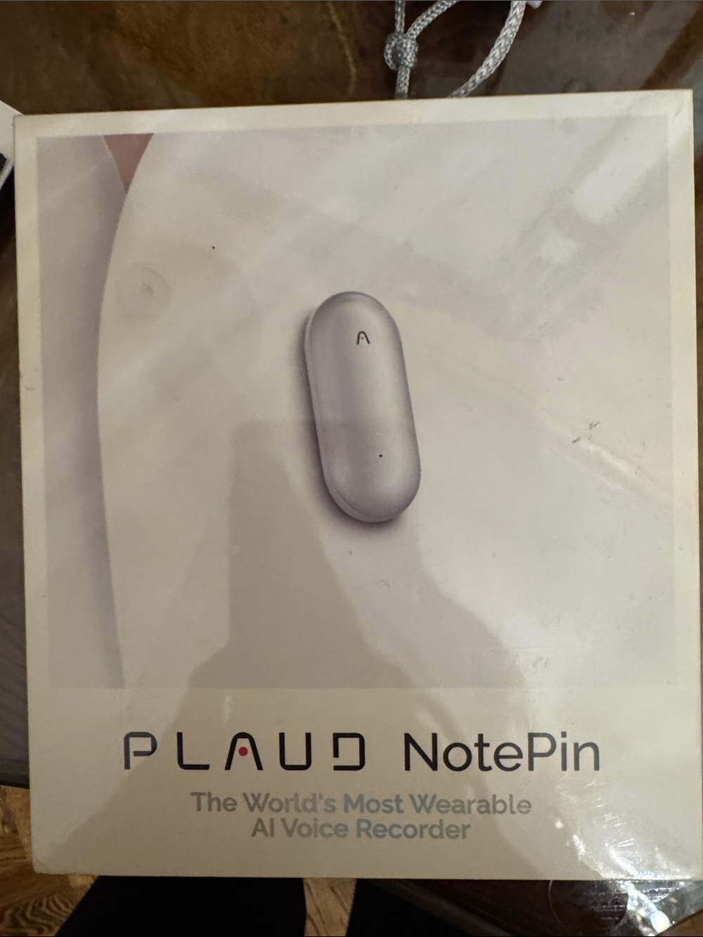 NotePin Wearable AI Voice Recorder in Silver